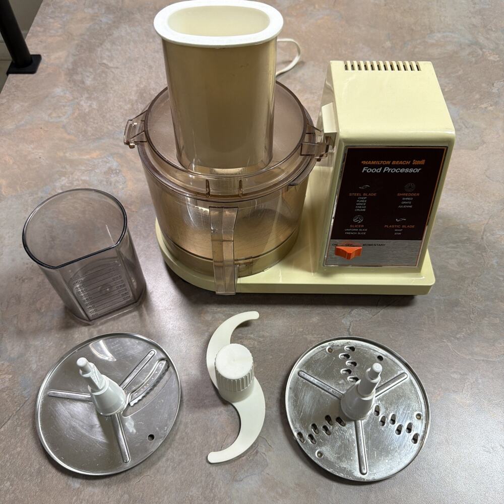 Vintage Hamilton Beach Scovill Electric Food Processor Model 707-1 TESTED WORKS